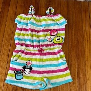 Disney Store Girls Terry Swim Cover Up Size 9/10‎ 🌴